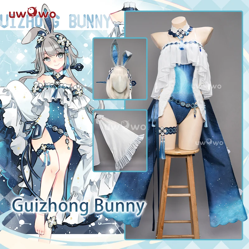 【Clearance】[Last Batch] Exclusive Uwowo Genshin Impact Fanart Guizhong Cute Bunny Suit Cosplay Costume - Image 3
