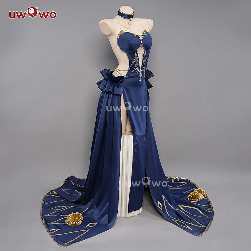 【In Stock】Uwowo Anime Code Geass: C.C. CC Chessboard Party Gown Mahjong Soul Collab Cosplay Costume - Image 3