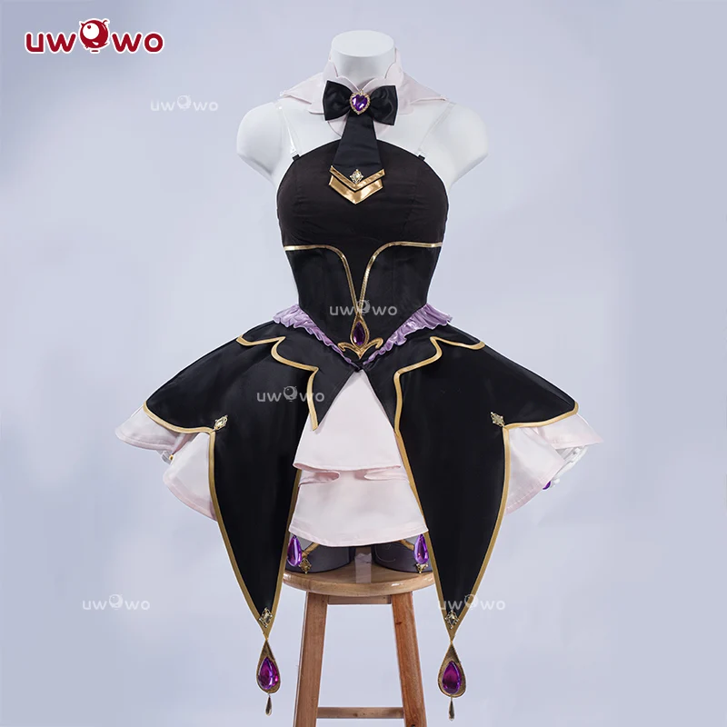 Uwowo Anime Star Detective Precure! Cure Arcana Shadow/Moria Luluka Cosplay Costume - Image 3