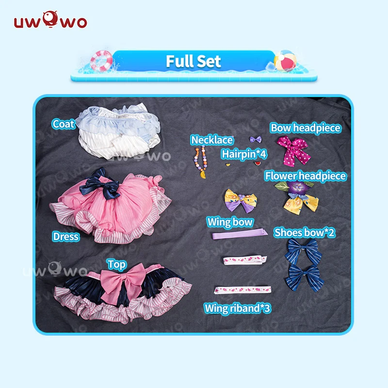 【In Stock】Uwowo Blue Archive Shirasu Azusa Swimsuit Summer Cosplay Costume - Image 5