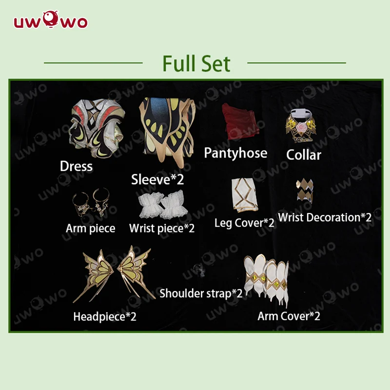 [Last Batch] INSTOCK S-3XL Uwowo Code Geass: C.C. CC Butterfly Gown Cosplay Costume - Image 7