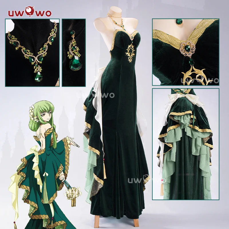 [Last Batch] 【Special Discount】S-3XL INSTOCK Uwowo Code Geass: C.C. CC Court Style Gown Cosplay Costume - Image 2