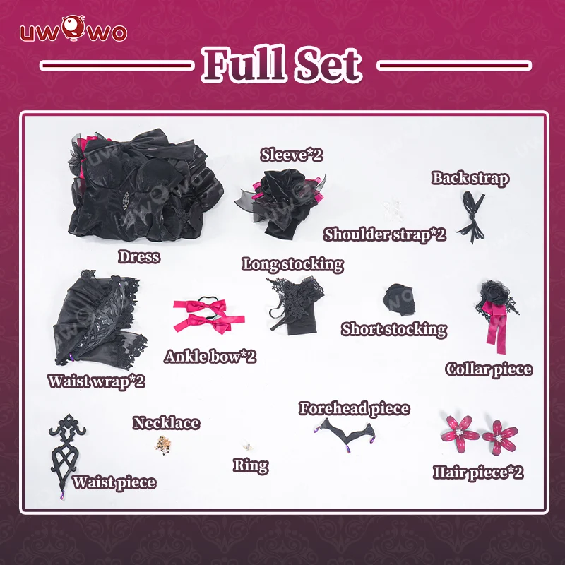 INSTOCK Uwowo Fate/Grand Order FGO Jeanne d'Arc Alter 2026 New Year Gown Cosplay Costume - Image 6