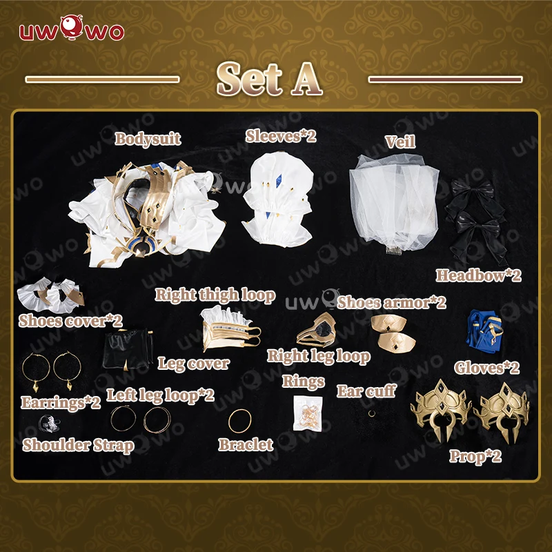 Uwowo Game Fate/Grand Order FGO Ishtar Bride Oath Fanart Cosplay Costume S-3XL - Image 7
