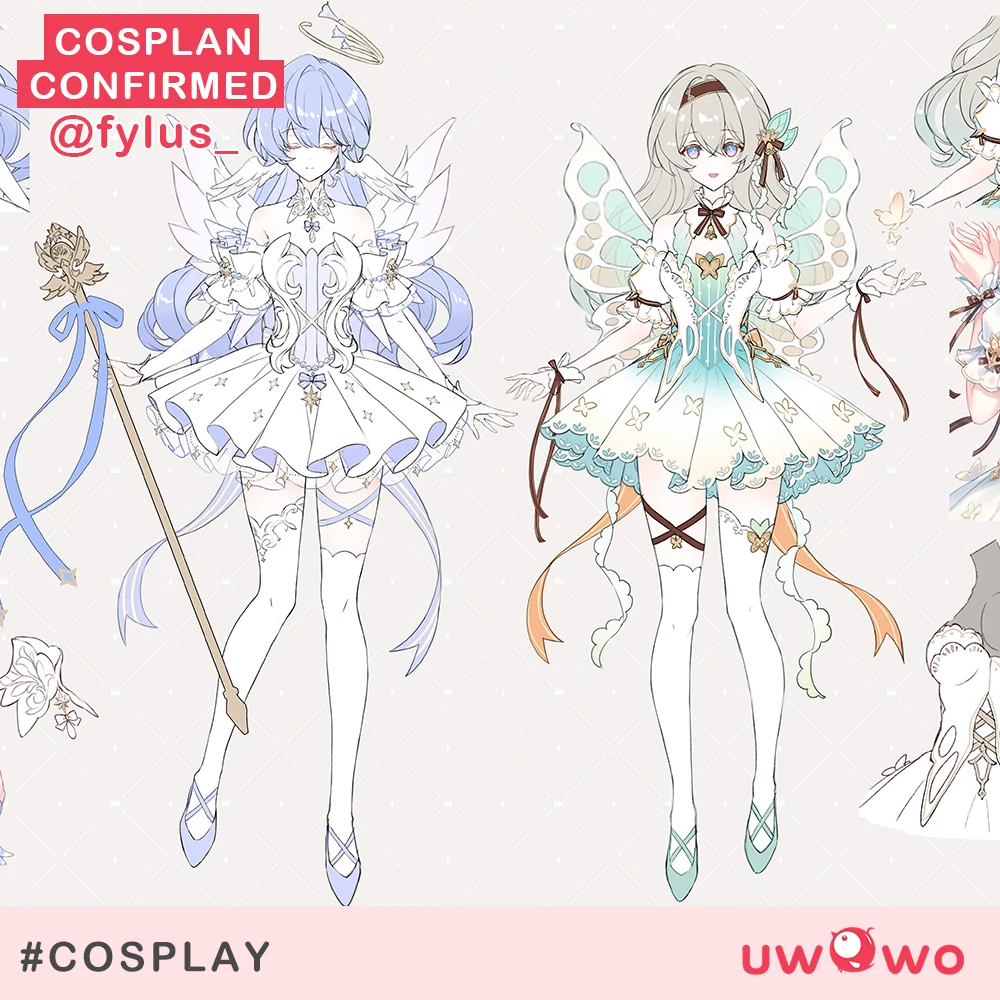 S-3XL Uwowo Game Honkai Star Rail Fanart Firefly Fairy Princess Cosplay Costume - Image 4
