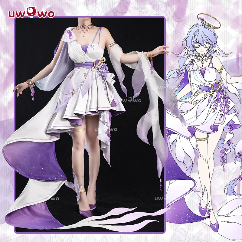 [Last Batch] S-3XL INSTOCK Uwowo Game Honkai Star Rail Fanart Robin Wisteria Gown Cosplay Costume