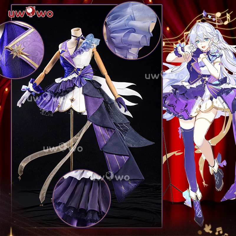 【Clearance Sale】[Last Batch]【In Stock】Uwowo Game Honkai Star Rail Fanart Robin Idol Performance Cosplay Costume - Image 2