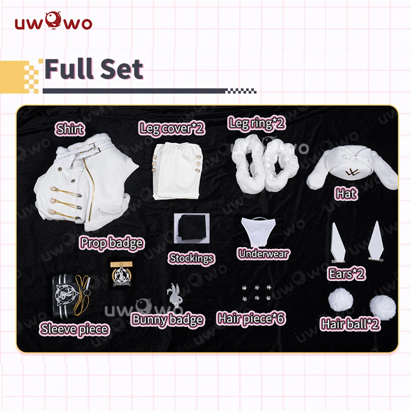 INSTOCK Uwowo Game NIKKE Blanc Fortune Express Boudoir Cosplay Costume S-3XL - Image 5