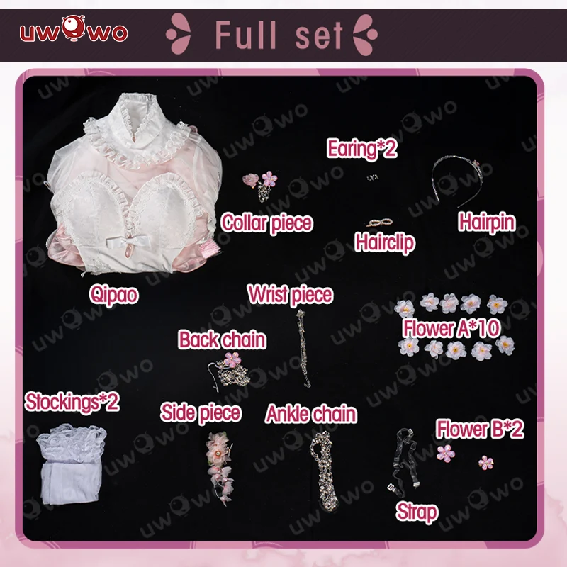 S-3XL INSTOCK Uwowo Game NIKKE Dorothy Feast on Peachland Chinese Style Dress Cosplay Costume - Image 5