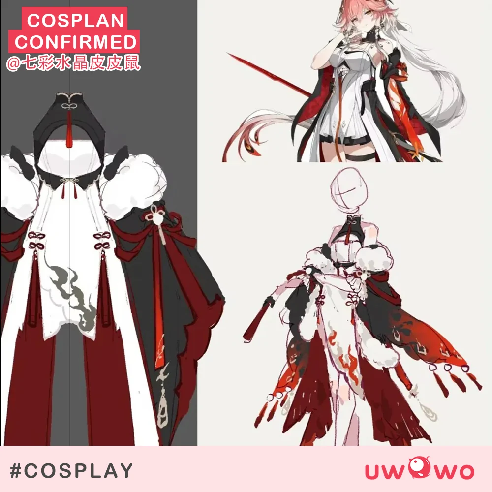INSTOCK S-3XL Uwowo Game Wuthering Waves Changli Chinese Style Fanart Cosplay Costume - Image 3