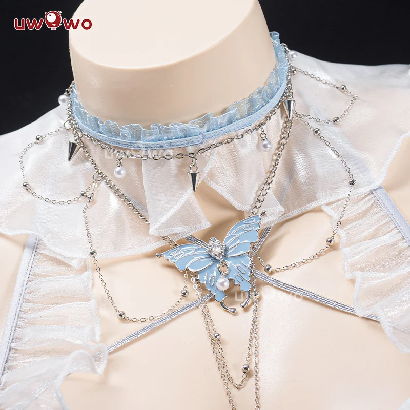 INSTOCK Uwowo Game Wuthering Waves Shorekeeper Fanart Oath Wedding Gown WuWa Cosplay Costume - Image 5
