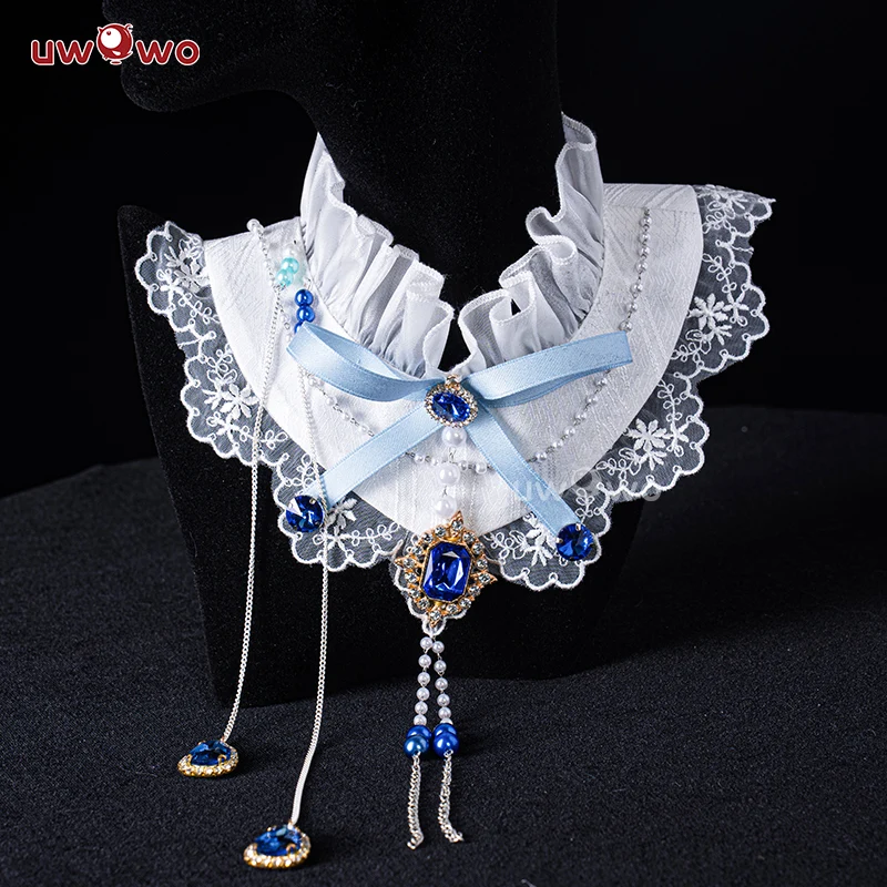 [Last Batch]【In Stock】Uwowo Genshin Impact Fanart Furina Focalors White Angel Lolita Dress Cosplay Costume - Image 5