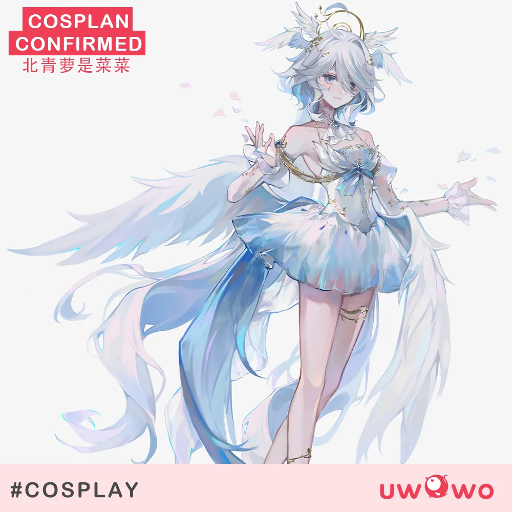 [Last Batch] S-3XL INSTOCK-Uwowo Genshin Impact Fanart Furina 'Sacred Angel' Cosplay Costume - Image 2