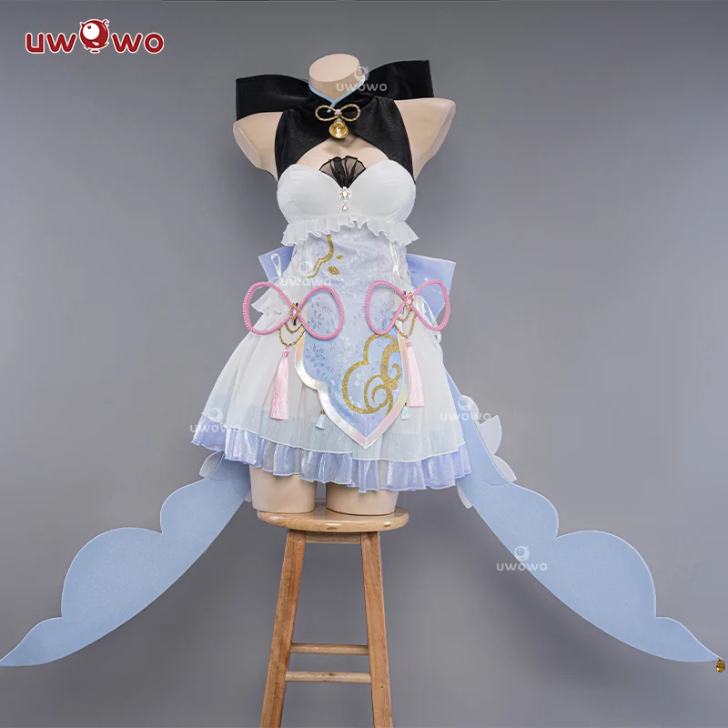 [Last Batch]【In Stock】Uwowo Genshin Impact Fanart Ganyu Little Witch Halloween Cosplay Costume - Image 4