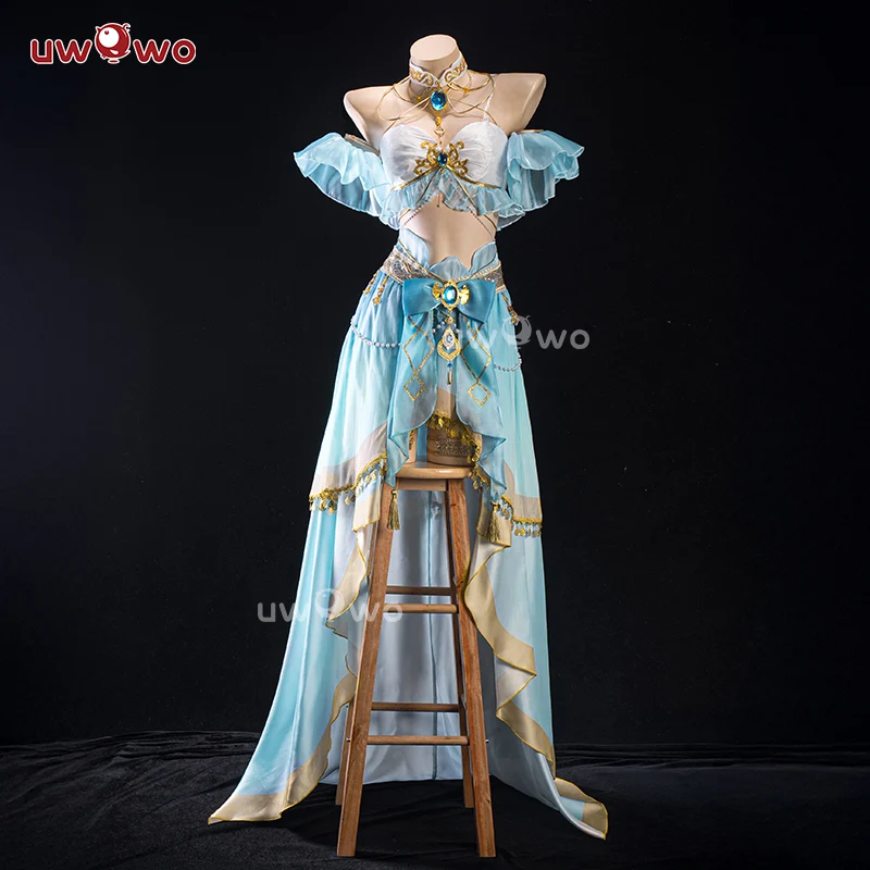 [Last Batch] INSTOCK-Uwowo Genshin Impact Fanart Nilou 'Aqua Seraphina' Dance Dress Cosplay Costume - Image 7
