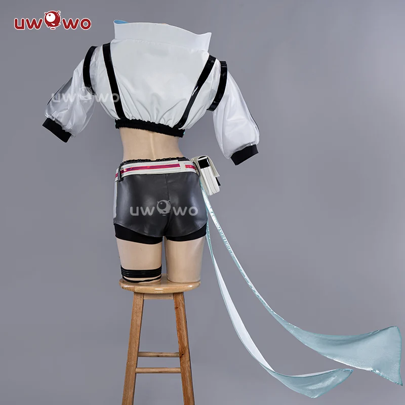 【Clearance Sale】[Last Batch]【In Stock】Uwowo Genshin Impact Fanart Racing Lumine Traveler Casual Outfit Cosplay Costume - Image 3