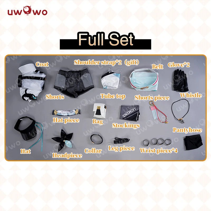 【Clearance Sale】[Last Batch]【In Stock】Uwowo Genshin Impact Fanart Racing Lumine Traveler Casual Outfit Cosplay Costume - Image 6