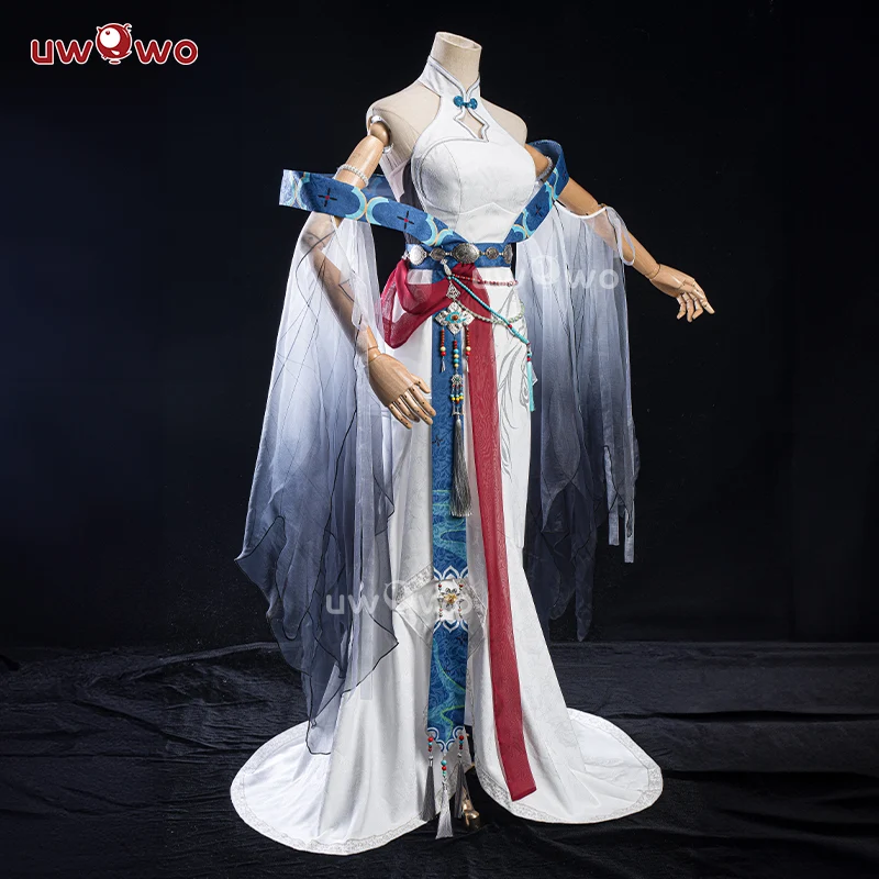 【Clearance Sale】[Last Batch] INSTOCK Uwowo Genshin Impact Fanart Shenhe 'Frostbound Divinity' Cosplay Costume - Image 5