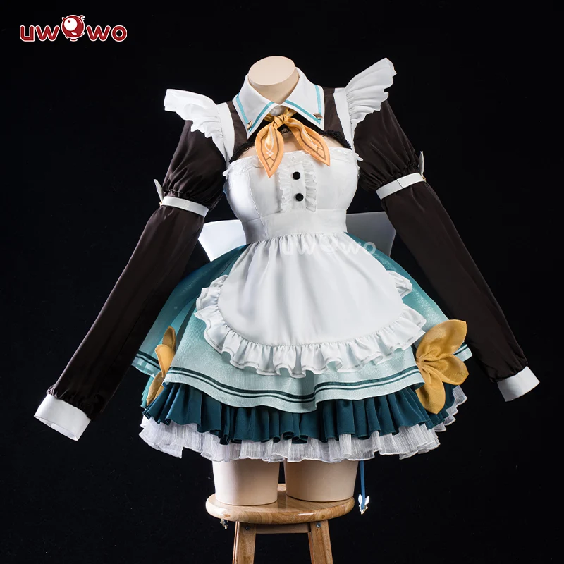 [Last batch] Uwowo Game Honkai Star Rail Firefly Maid Cosplay Costume - Image 4