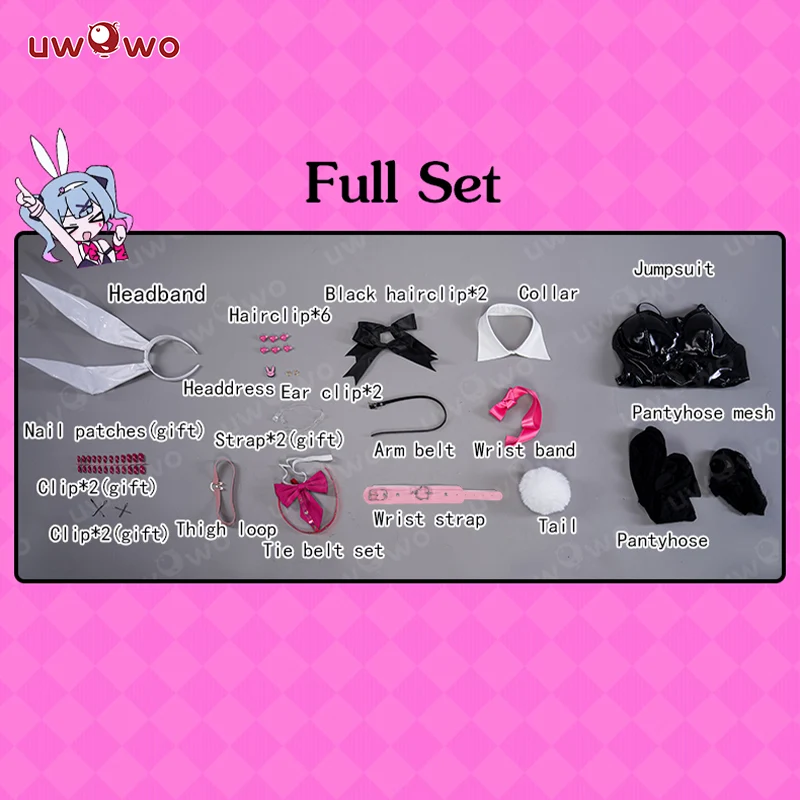 INSTOCK Uwowo V Singer Rabbit Hole Bunny Cosplay Costume - Image 5