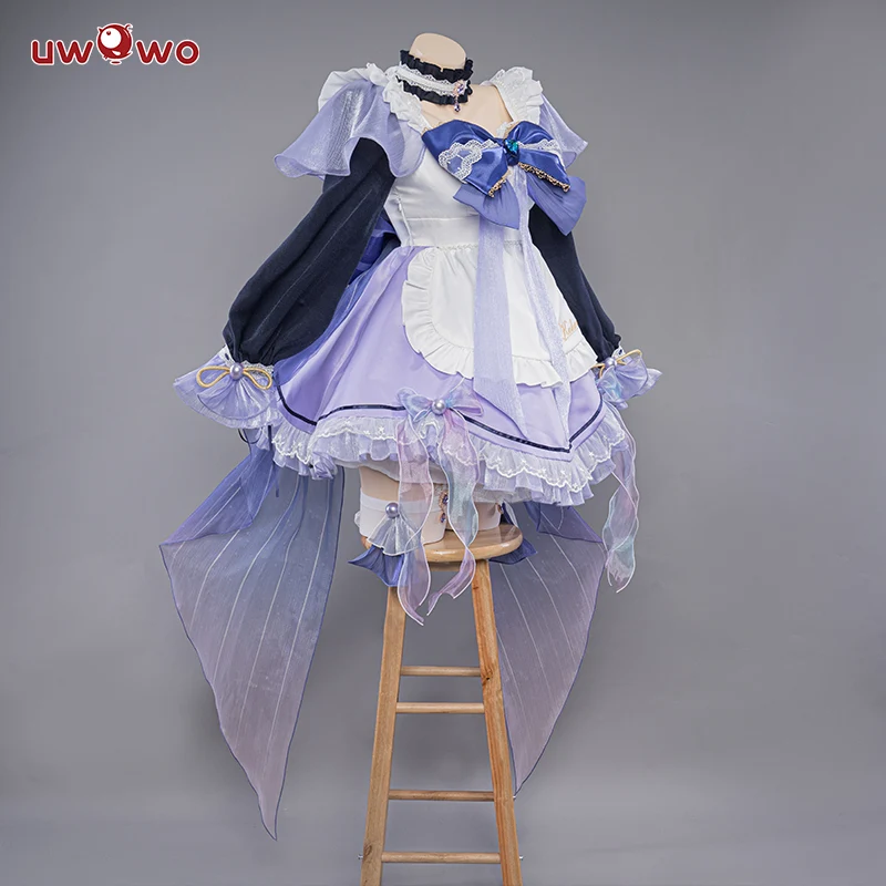 [Last Batch]【Special Discount】【In Stock】Exclusive Uwowo Genshin Impact Fanart Kokomi Maid Ver Cosplay Costume - Image 4