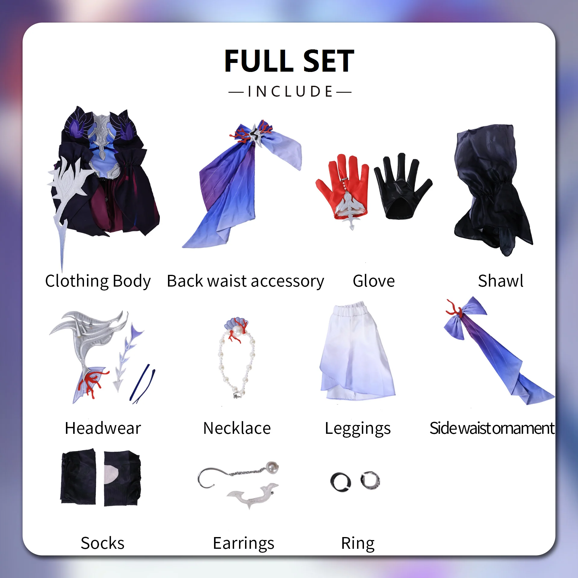 Uwowo Collab Series: Honkai Star Rail Hysilens Cosplay Costume XS-3XL - Image 5