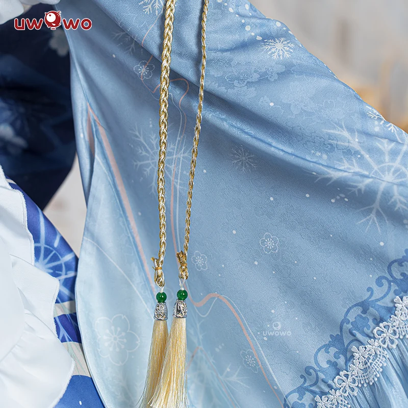 【Clearance】[Last Batch]【In Stock】Uwowo Genshin Impact Fanart Ayaka Maid Dress Cosplay Costume - Image 7