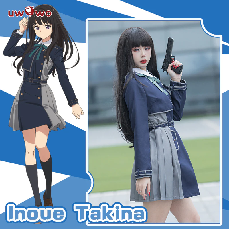 Uwowo Anime Lycoris Recoil Cosplay Inoue Takina Cosplay Costume