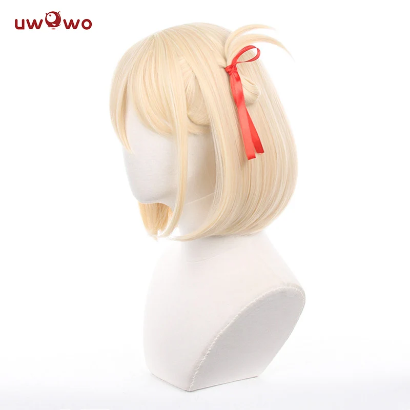 Uwowo Anime Lycoris Recoil Cosplay Wig Nishikigi Chisato Cosplay Wig Short Hair - Image 2