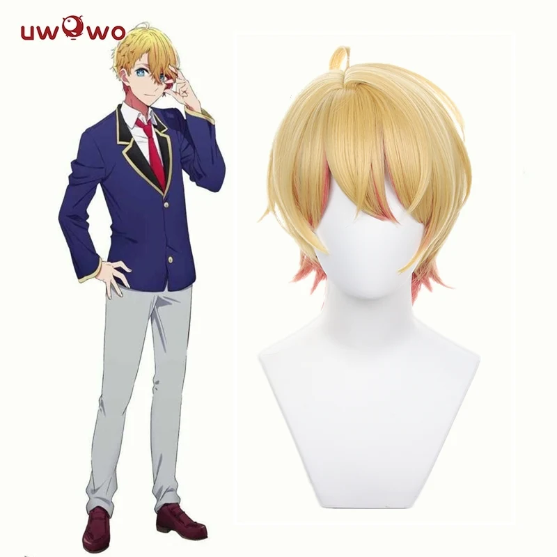 Uwowo Anime Oshi no Ko Cosplay Wig Hoshino Akuamarin Aqua Cosplay Wig Short Hair