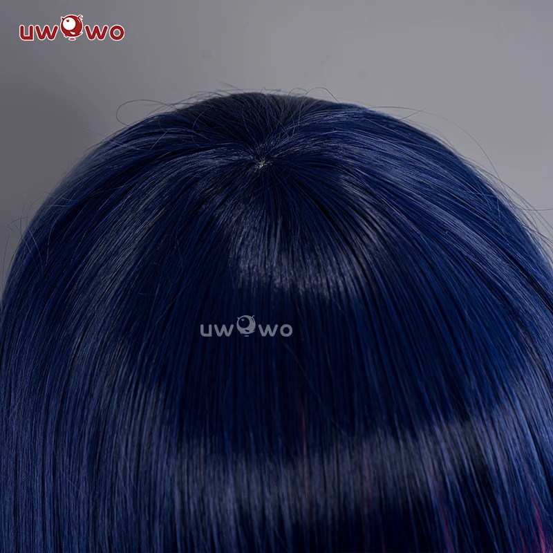 Uwowo Anime Panty & Stocking with Garterbelt Cosplay Wig Stocking·Anarchy Blue And Pink Long Hair - Image 5