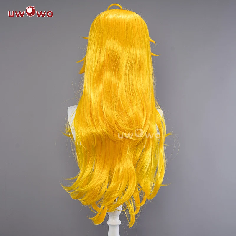 Uwowo Anime Panty & Stocking with Garterbelt Panty Angel Cosplay Wig Yellow Long Hair - Image 3