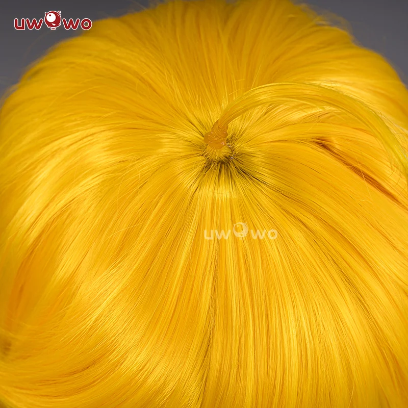 Uwowo Anime Panty & Stocking with Garterbelt Panty Angel Cosplay Wig Yellow Long Hair - Image 4