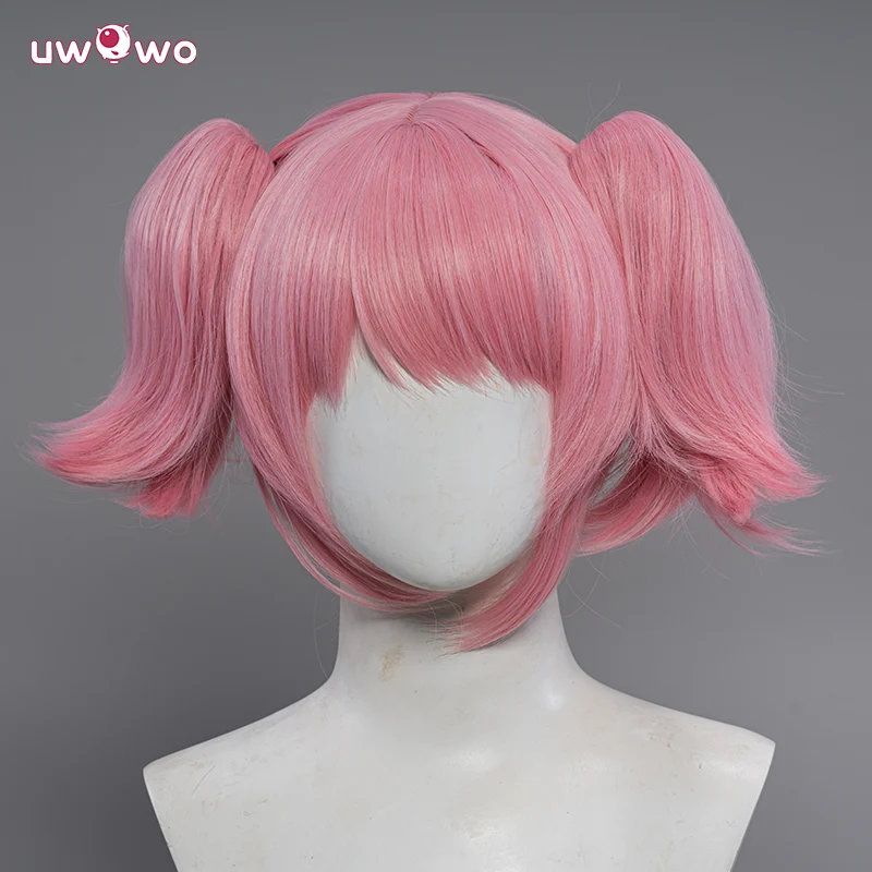 Uwowo Anime Puella Magi Madoka Magica Cosplay Wig Kaname Madoka Wig Short Pink Hair - Image 2