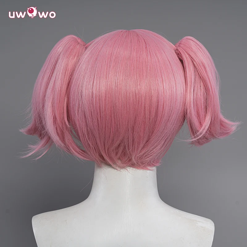 Uwowo Anime Puella Magi Madoka Magica Cosplay Wig Kaname Madoka Wig Short Pink Hair - Image 4