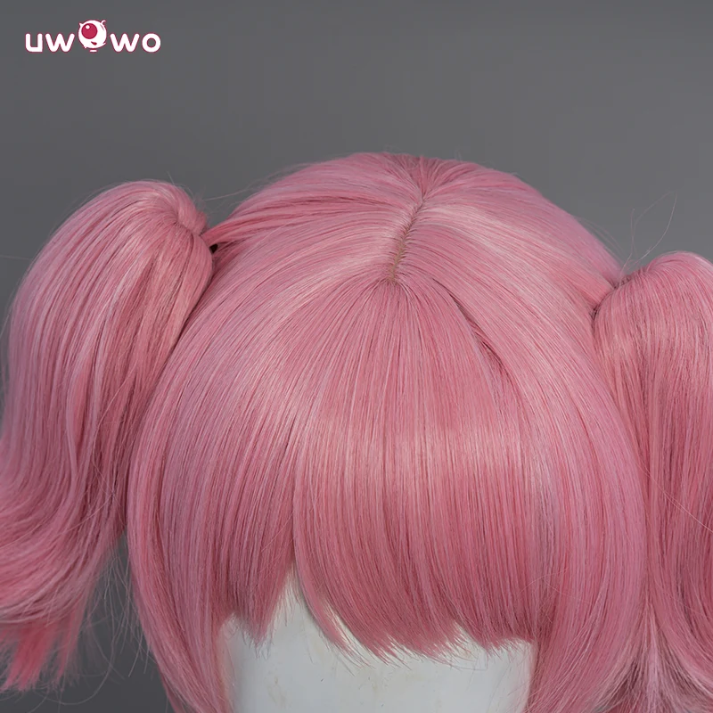 Uwowo Anime Puella Magi Madoka Magica Cosplay Wig Kaname Madoka Wig Short Pink Hair - Image 5