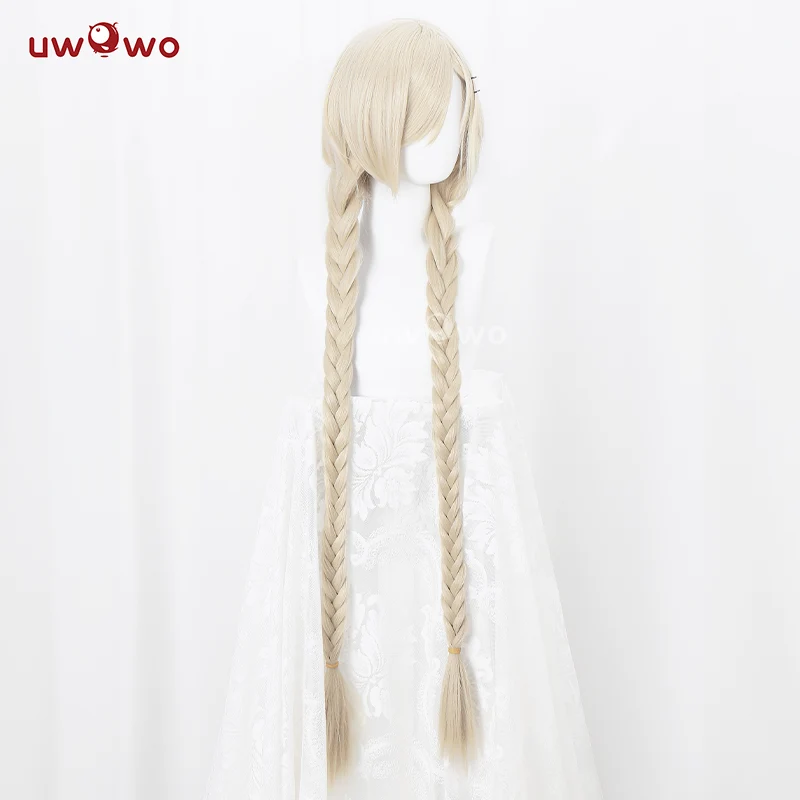 Uwowo Azur Lane IJN Owari Sheep Girl 18+ Sexy Cosplay Wig Long Yellow Hair - Image 4