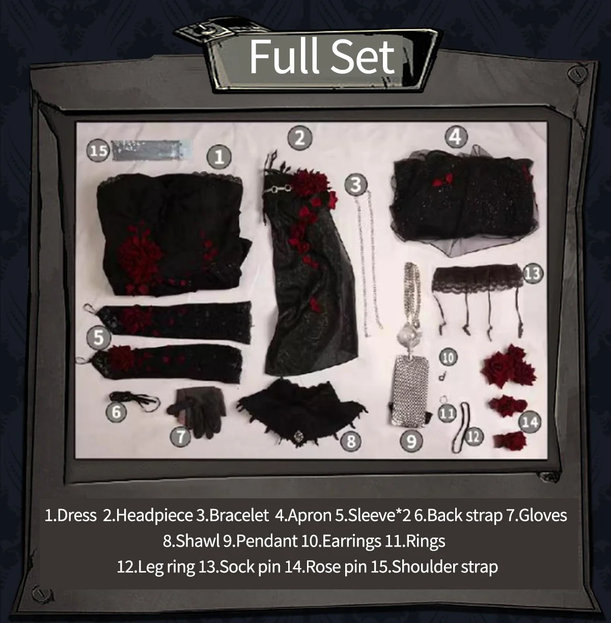 Uwowo Collab Series Game Identity V Psychologist Everlasting Night Ada Mesmer Costume Cosplay Costume - Image 6