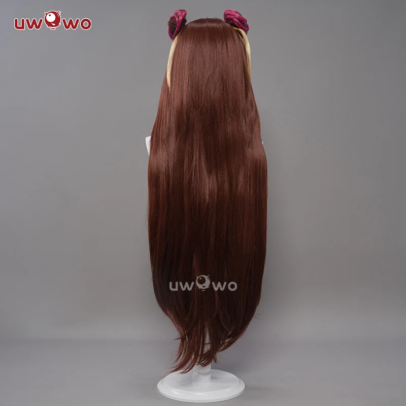 Uwowo Flora Princess Wings Fairy Club Cosplay Wig Long Brwon Hair - Image 3