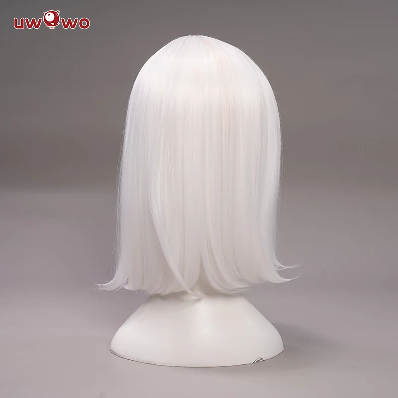 Uwowo Cosplay Gawr Gura Cosplay Wig Tail Shark GAWRGURA 40cm White Blue Gradient Wig - Image 4