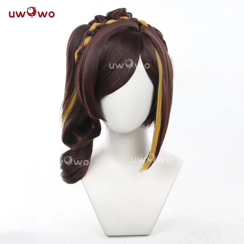 Uwowo Game Genshin Impact Chiori Wig Middle Brown Hair - Image 2