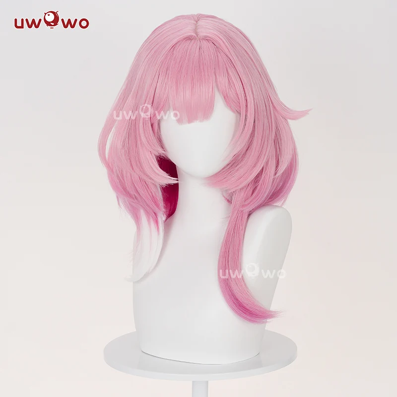 【Pre-sale】UWOWO Game Honkai Star Rail Cyrene Cosplay Wig Short Pink Hair - Image 2
