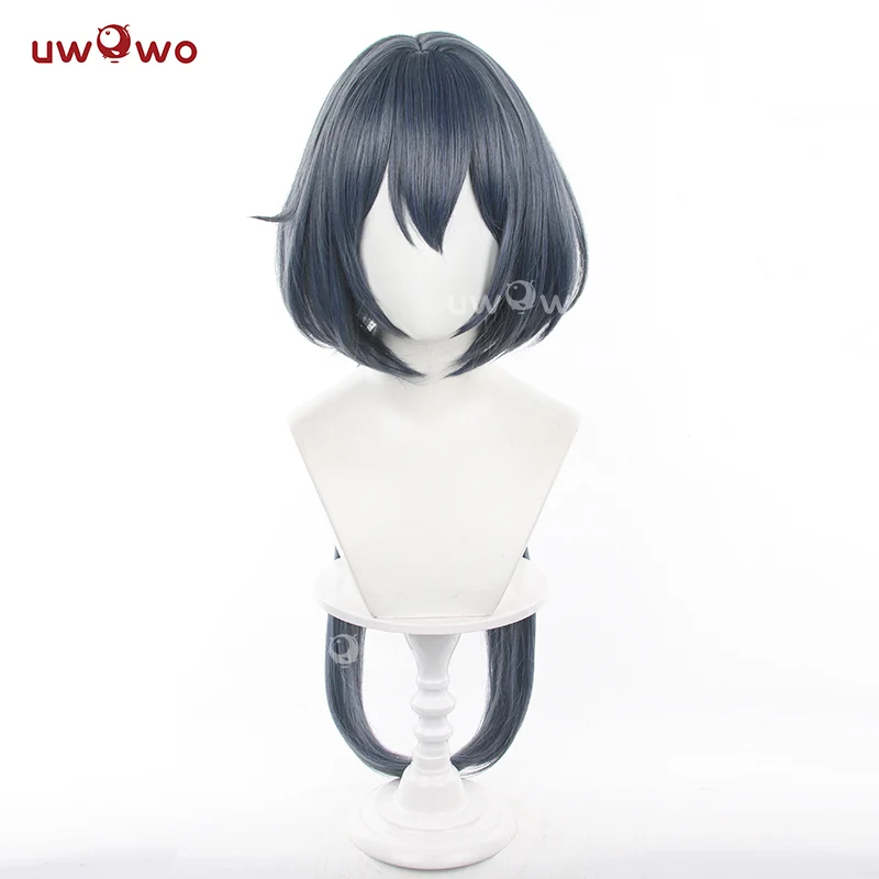 Uwowo Game Honkai Star Rail HSR Yunli Yun Li Cosplay Wig Long Dark Blue Hair - Image 2