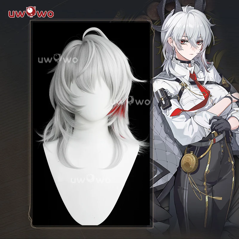【Pre-sale】Uwowo Game Wuthering Waves WuWa Zani Cosplay Wig Middle Silver Hair