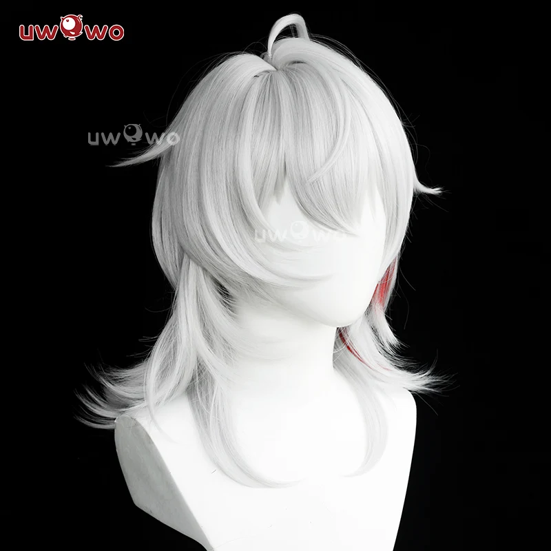 【Pre-sale】Uwowo Game Wuthering Waves WuWa Zani Cosplay Wig Middle Silver Hair - Image 2