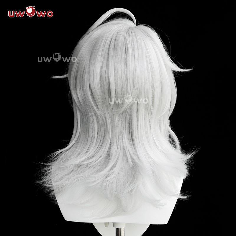 【Pre-sale】Uwowo Game Wuthering Waves WuWa Zani Cosplay Wig Middle Silver Hair - Image 3