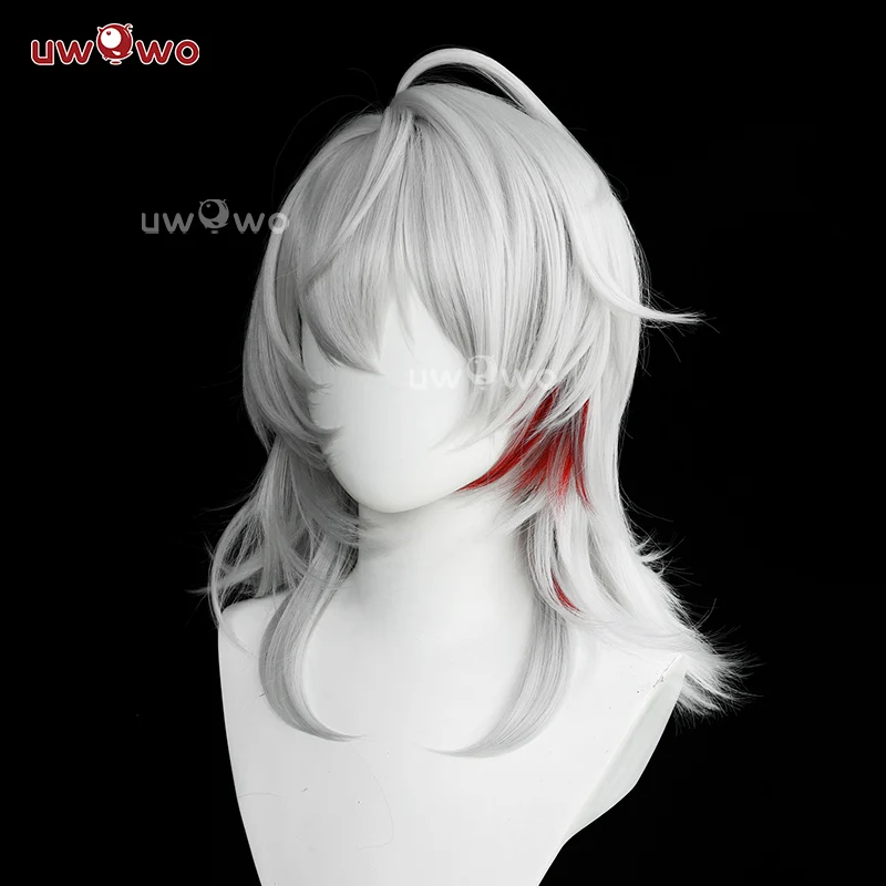 【Pre-sale】Uwowo Game Wuthering Waves WuWa Zani Cosplay Wig Middle Silver Hair - Image 4