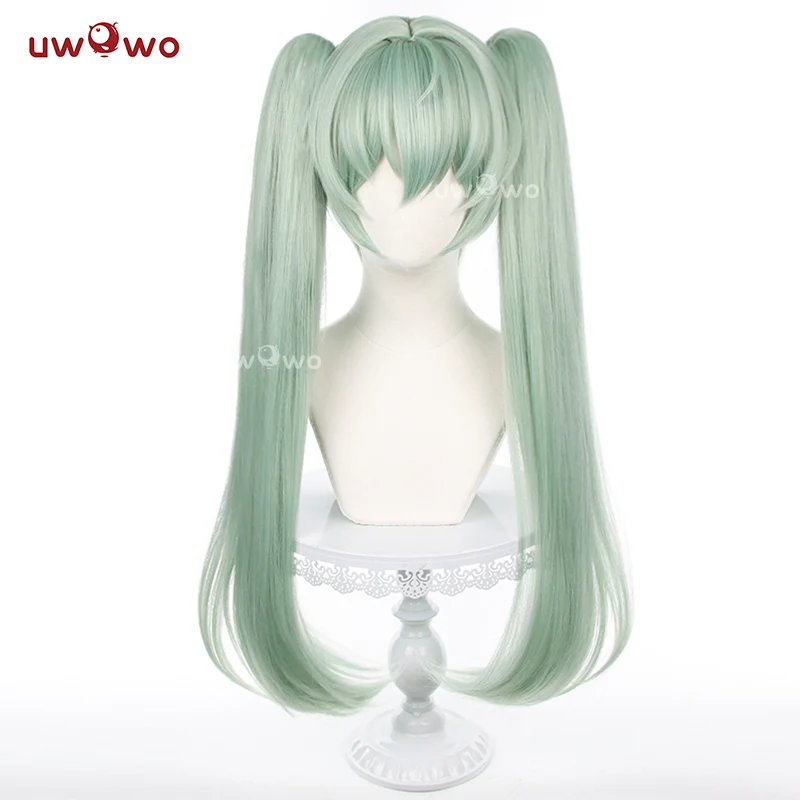 Uwowo Game Zenless Zone Wickes Corin Cosplay Wig Long Green Hair - Image 2