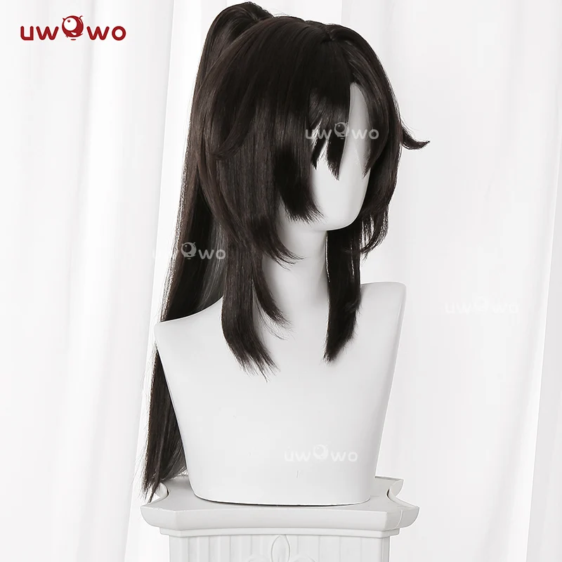 Uwowo Game Zenless Zone Zero/ZZZ Nekomata Nekomiya Mana Cosplay Wig  Long Dark Brown Hair - Image 3