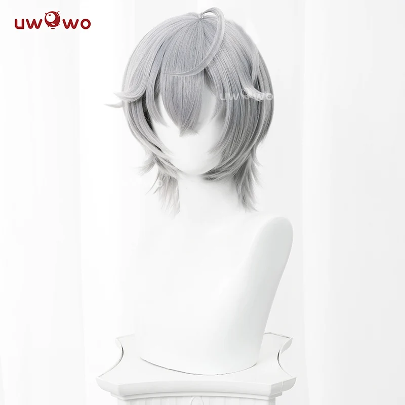 Uwowo Game Zenless Zone Zero/ZZZ Wise Cosplay Wig Short Grey Hair - Image 2